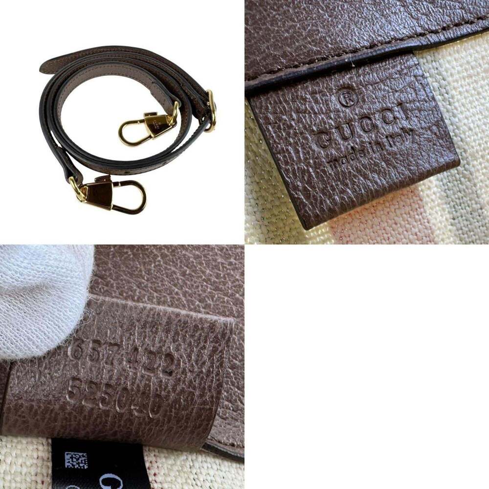 GUCCI Authentic Brown Leather Shoulder Bag - Picture 5 of 5